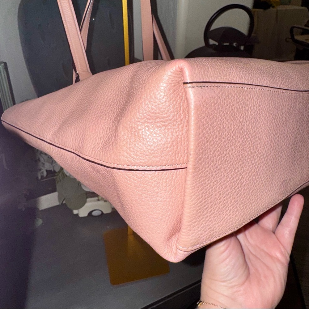 Coach Pink Tote Shoulder Bag Soft Pebble Leather 2018 #F48637 - EUC - Picture 11 of 16